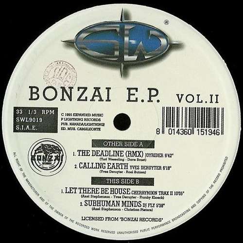 Cover Bonzai E.P. Vol.II Schallplatten Ankauf