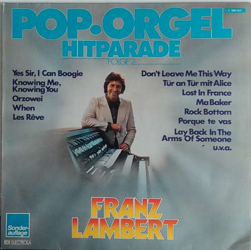 Cover Franz Lambert - Pop.Orgel Hitparade Folge 2 (LP, Album) Schallplatten Ankauf
