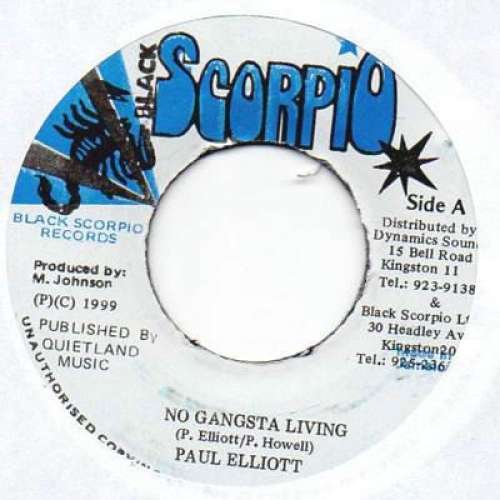 Cover Paul Elliot / Hawkeye (4) - No Gangsta Living / Look At Those Fassys  (7, Single) Schallplatten Ankauf