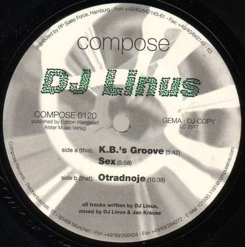 Cover DJ Linus - K.B.'s Groove (12) Schallplatten Ankauf