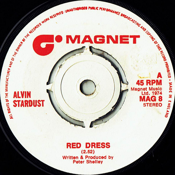 Cover Alvin Stardust - Red Dress (7, Single, Pus) Schallplatten Ankauf