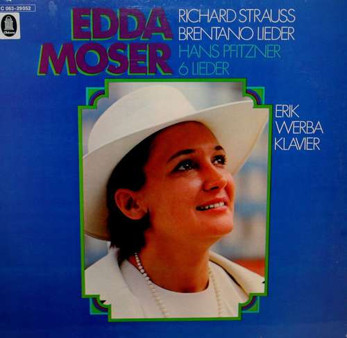 Cover Edda Moser, Erik Werba - Richard Strauss / Hans Pfitzner - Brentano Lieder / 6 Lieder (LP) Schallplatten Ankauf