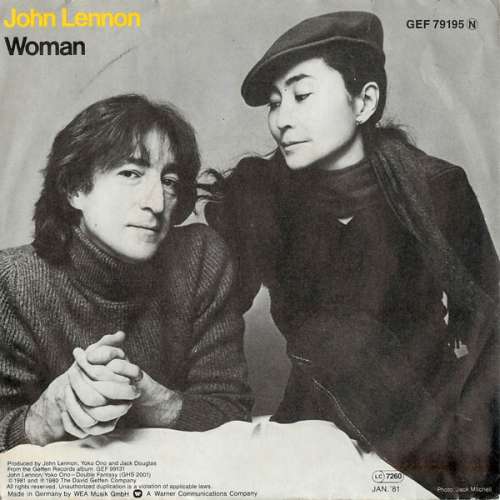 Cover John Lennon / Yoko Ono - Woman / Beautiful Boys (7, Single) Schallplatten Ankauf