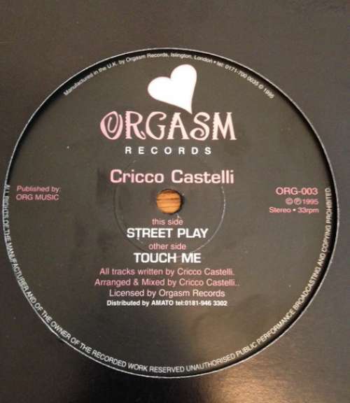Cover Cricco Castelli - Street Play (12) Schallplatten Ankauf