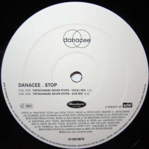 Cover Danacee - . Stop (The Tiefschwarz Remixes) (12, P/Mixed, W/Lbl) Schallplatten Ankauf