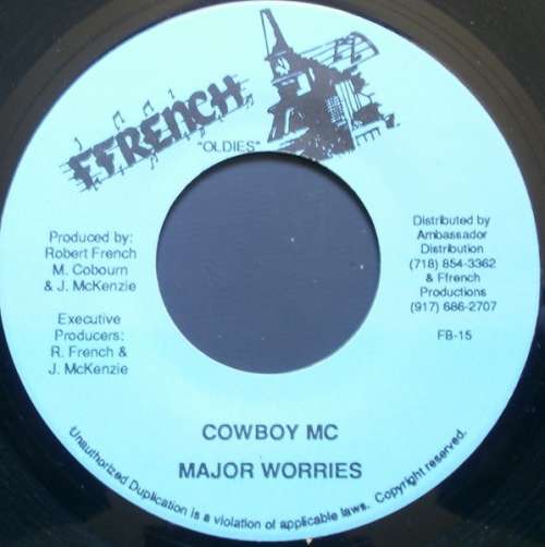 Cover Major Worries - Cowboy MC (7, Single) Schallplatten Ankauf