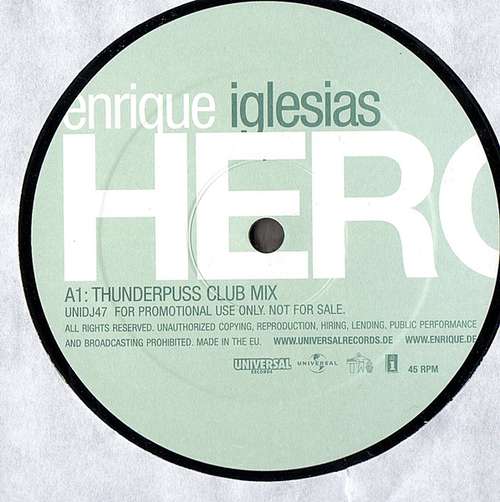 Cover Enrique Iglesias - Hero (12, Promo) Schallplatten Ankauf
