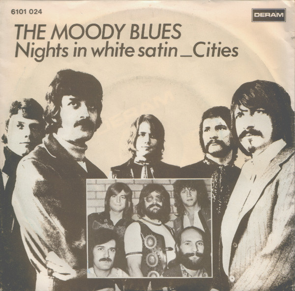 Cover The Moody Blues - Nights In White Satin / Cities (7, Single, RE) Schallplatten Ankauf