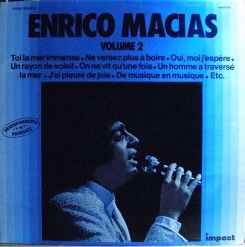 Cover Enrico Macias - Enregistrements Originaux - Volume 2 (LP, Comp, RE) Schallplatten Ankauf