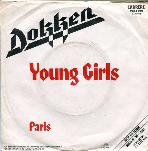 Cover Dokken - Young Girls (7, Single) Schallplatten Ankauf
