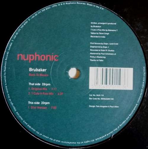 Cover Brubaker (7) - Back To Basics (12) Schallplatten Ankauf