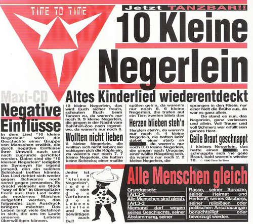 Cover Time To Time - 10 Kleine Negerlein (CD, Maxi, RE) Schallplatten Ankauf