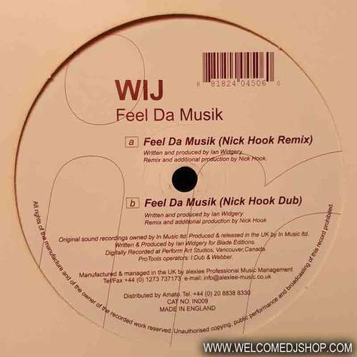 Cover WIJ (3) - Feel Da Musik (12) Schallplatten Ankauf
