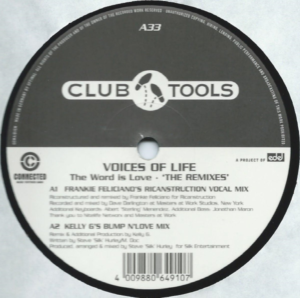 Cover Steve Silk Hurley & The Voices Of Life - The Word Is Love (The Remixes) (12) Schallplatten Ankauf