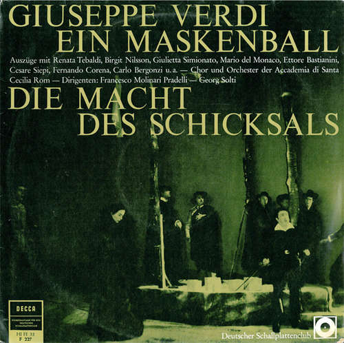 Cover Giuseppe Verdi - Ein Maskenball / Die Macht Des Schicksals (Auszüge) (LP, Mono) Schallplatten Ankauf