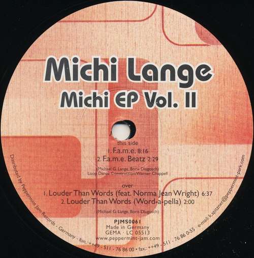 Cover Michi EP Vol. II Schallplatten Ankauf