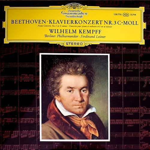 Bild Beethoven* - Wilhelm Kempff · Berliner Philharmoniker · Ferdinand Leitner - Klavierkonzert Nr. 3 C-moll (LP, RP) Schallplatten Ankauf