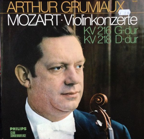Cover Arthur Grumiaux, Wolfgang Amadeus Mozart - Violinkonzerte (LP, Comp) Schallplatten Ankauf