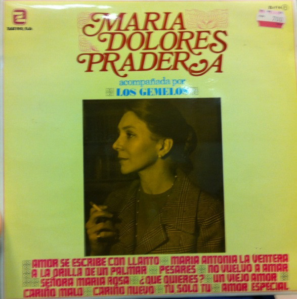 Cover Maria Dolores Pradera Acompañada Por Los Gemelos - Maria Dolores Pradera Acompañada Por Los Gemelos (LP, Album, RE) Schallplatten Ankauf