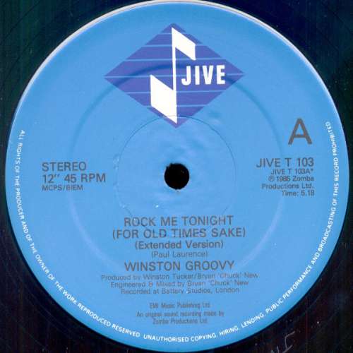 Bild Winston Groovy - Rock Me Tonight (For Old Times Sake) (12) Schallplatten Ankauf