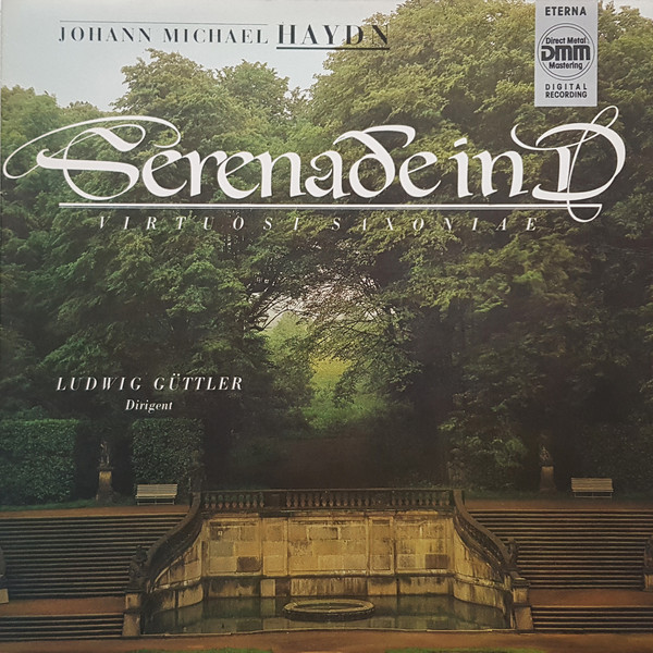 Cover Johann Michael Haydn*, Ludwig Güttler, Virtuosi Saxoniae - Serenade In D (LP) Schallplatten Ankauf