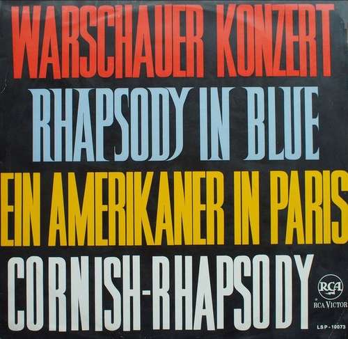 Cover Various - Warschauer Konzert - Rhapsody In Blue - Ein Amerikaner In Paris - Cornish-Rhapsody (LP, Comp) Schallplatten Ankauf