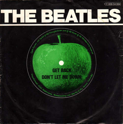 Bild The Beatles With Billy Preston - Get Back / Don't Let Me Down (7, Single, RE) Schallplatten Ankauf