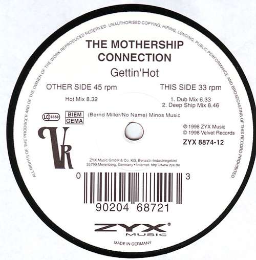 Cover Mothership Connection - Gettin' Hot (12) Schallplatten Ankauf