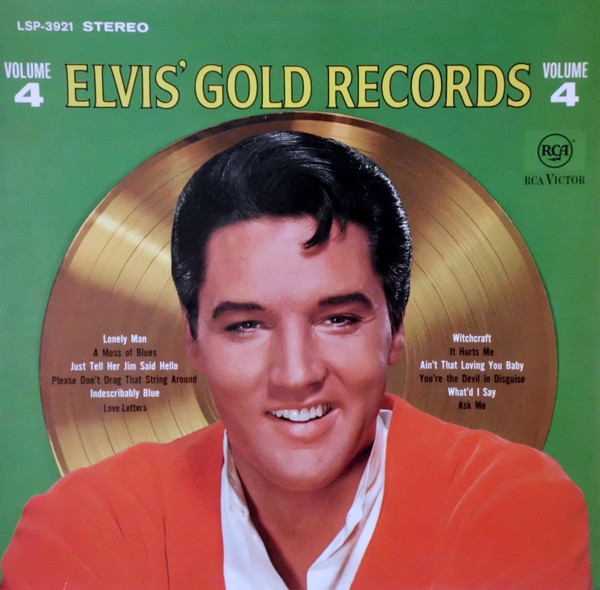 Cover Elvis Presley - Elvis' Gold Records Volume 4 (LP, Comp, 1st) Schallplatten Ankauf