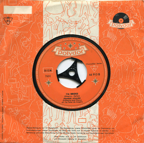 Cover Frankie Avalon - Venus / I'm Broke (7, Single) Schallplatten Ankauf