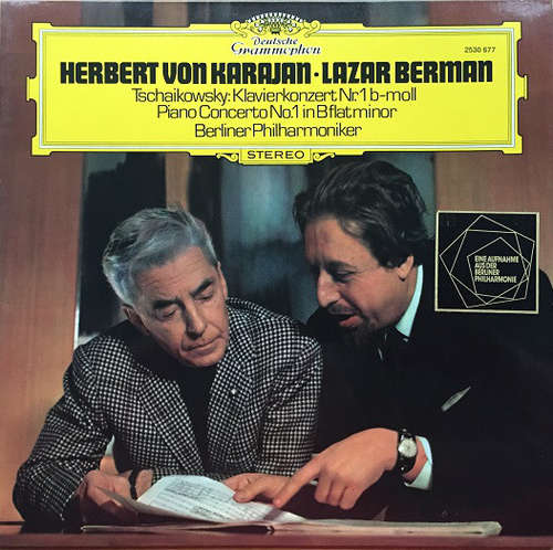 Cover Herbert von Karajan • Lazar Berman, Berliner Philharmoniker - Tschaikowsky* - Klavierkonzert Nr. 1 B-Moll (LP, Album, RE) Schallplatten Ankauf
