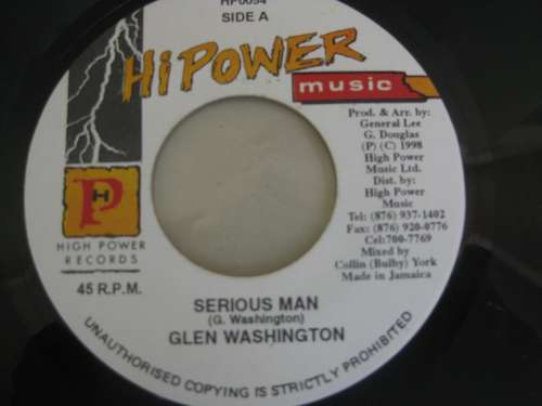 Cover Glen Washington - Serious Man (7) Schallplatten Ankauf