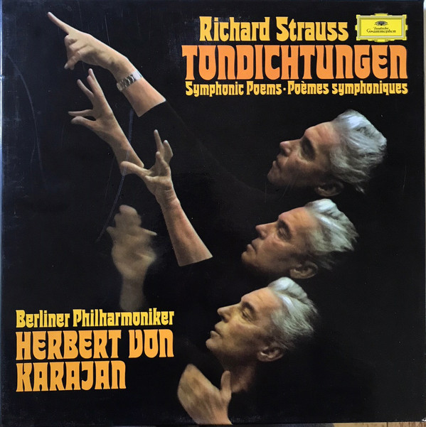 Cover Richard Strauss, Herbert von Karajan, Berliner Philharmoniker - Tondichtungen (5xLP, Comp + Box, RE) Schallplatten Ankauf