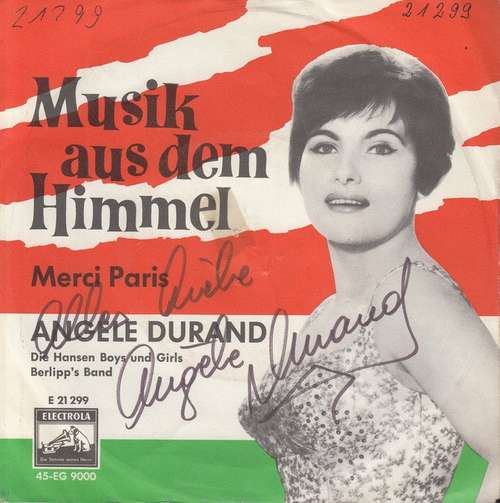 Cover Angele Durand* - Musik Aus Dem Himmel (7, Single, Mono) Schallplatten Ankauf