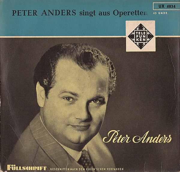 Bild Peter Anders (2) - Singt Aus Operetten (7, EP, Mono) Schallplatten Ankauf