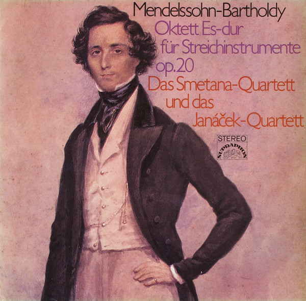 Cover Mendelssohn-Bartholdy* ,Das Smetana-Quartett* Und Das Janáček-Quartett* - Oktett Es-dur Für Streichinstrumente Op. 20 (LP) Schallplatten Ankauf