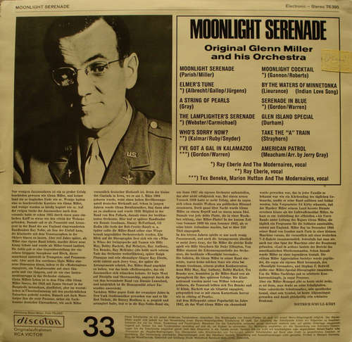 Cover Glenn Miller And His Orchestra - Moonlight Serenade (LP, Comp, Club) Schallplatten Ankauf