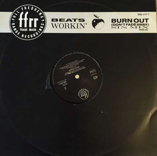Cover Beats Workin' - Burn Out (Don't Fade Away) - Sin Mix (12) Schallplatten Ankauf