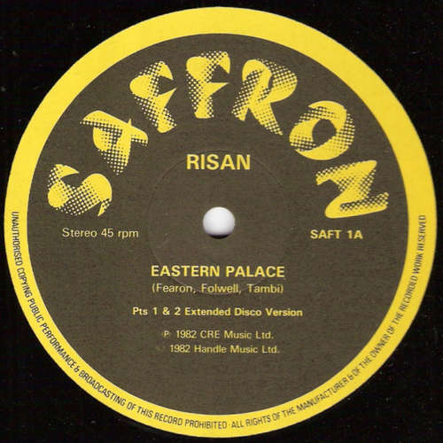 Cover Risan - Eastern Palace (12, Single) Schallplatten Ankauf