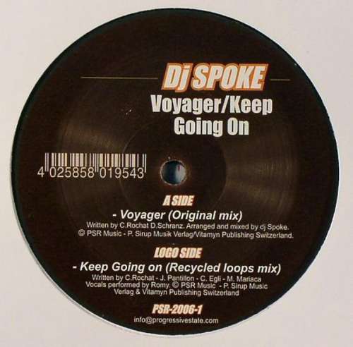 Cover DJ Spoke - Voyager / Keep Going On (12) Schallplatten Ankauf
