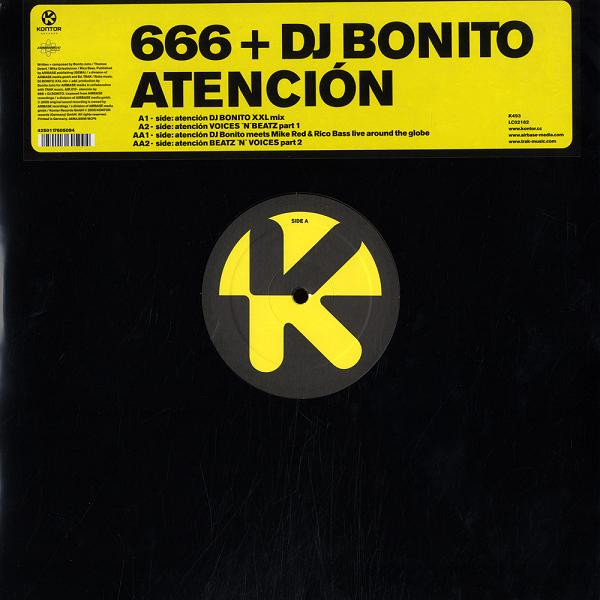 Cover 666 + DJ Bonito - Atención (12) Schallplatten Ankauf