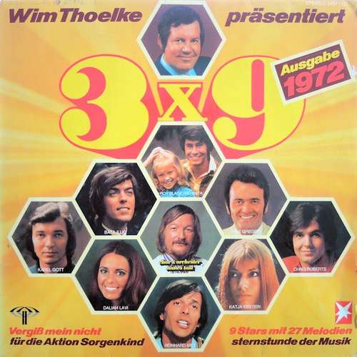 Cover Various - 3x9 (9 Stars Mit 27 Melodien, Sternstunde Der Musik, Ausgabe 1972) (LP, Comp, P/Mixed) Schallplatten Ankauf