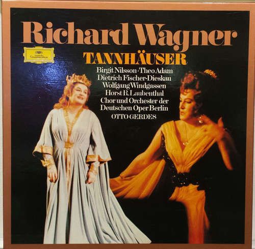 Cover Richard Wagner, Nilsson*, Windgassen*, Fischer-Dieskau*, Adam*, Orchester Der Deutschen Oper Berlin, Gerdes* - Tannhäuser (4xLP, RE + Box) Schallplatten Ankauf