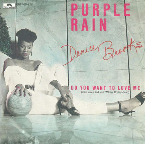 Cover Denice Brooks - Purple Rain  (7, Single) Schallplatten Ankauf