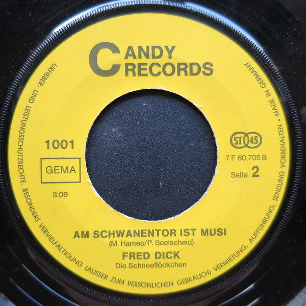 Cover Fred Dick Und Die Schneeflöckchen - Ganz Egal (7, Single) Schallplatten Ankauf