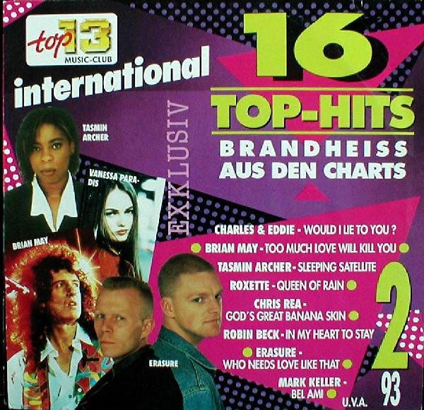 Cover Various - 16 Top-Hits International 2/93 (LP, Comp) Schallplatten Ankauf