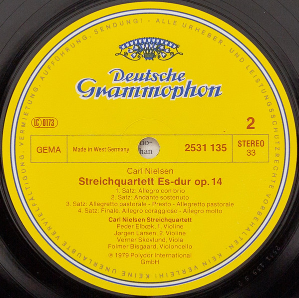 Cover Carl Nielsen - Carl Nielsen Streichquartett Dänemark* - Streichquartette • String Quartets (LP, Album) Schallplatten Ankauf