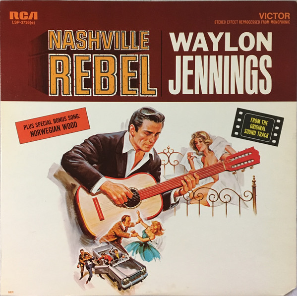 Cover Waylon Jennings - Nashville Rebel (LP, Album, RE) Schallplatten Ankauf