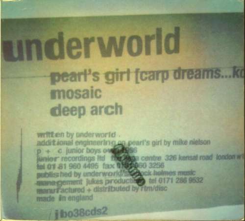 Cover Underworld - Pearl's Girl (Carp Dreams...Koi) (2xCD, Single) Schallplatten Ankauf