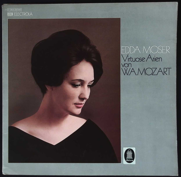 Cover Edda Moser, Bayerisches Staatsorchester, Wolfgang Sawallisch, Leopold Hager, W.A.Mozart* - Virtuose Arien Von W.A. Mozart (LP) Schallplatten Ankauf